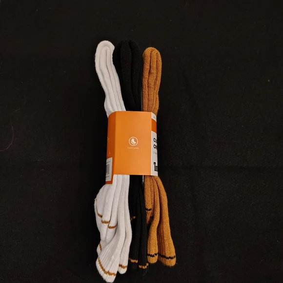 Timberland Men's Crew Socks - Mustard, Black, and White - Picture 4 of 4